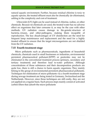 Design of sewage treatment plant 2 | PDF