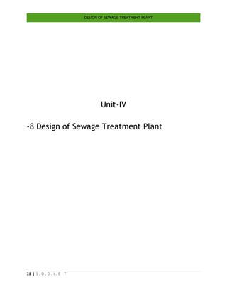 Design of sewage treatment plant 2 | PDF
