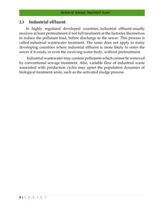 Design of sewage treatment plant 2 | PDF