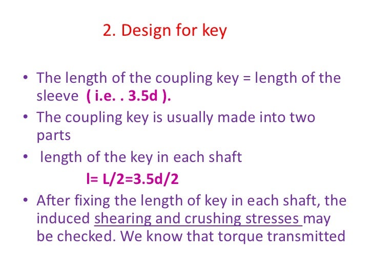 Design of shafts couplings ppt