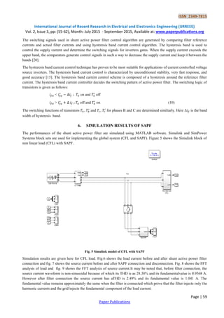 Design of Shunt Active Power Filter to eliminate harmonics generated by ...