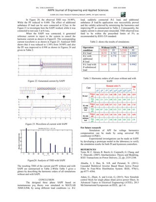 Design of shunt active power filter to mitigate harmonic | PDF