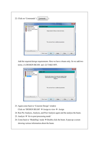 Design of simple beam using staad pro | PDF
