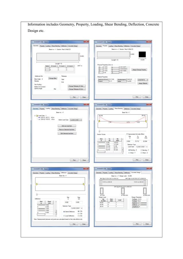 Design of simple beam using staad pro | PDF | Physics | Science