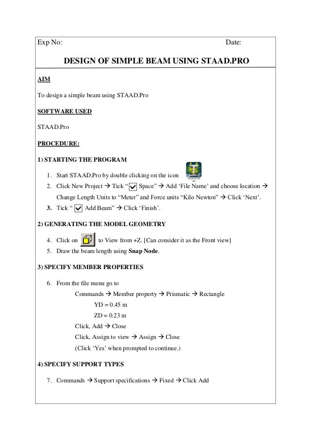 Staad Pro V8i Tutorial Full Pdf