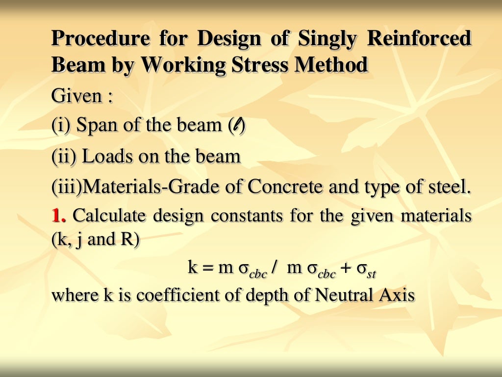 Design Of Singly Reinforced 