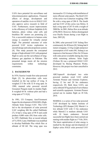 Design of Solar Powered Unmanned Aerial Vehicle with Perpetual Flight ...