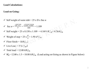 Design of staircase_practical_example | PPTX