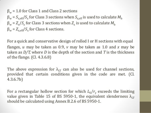 Design Of Steel Beams