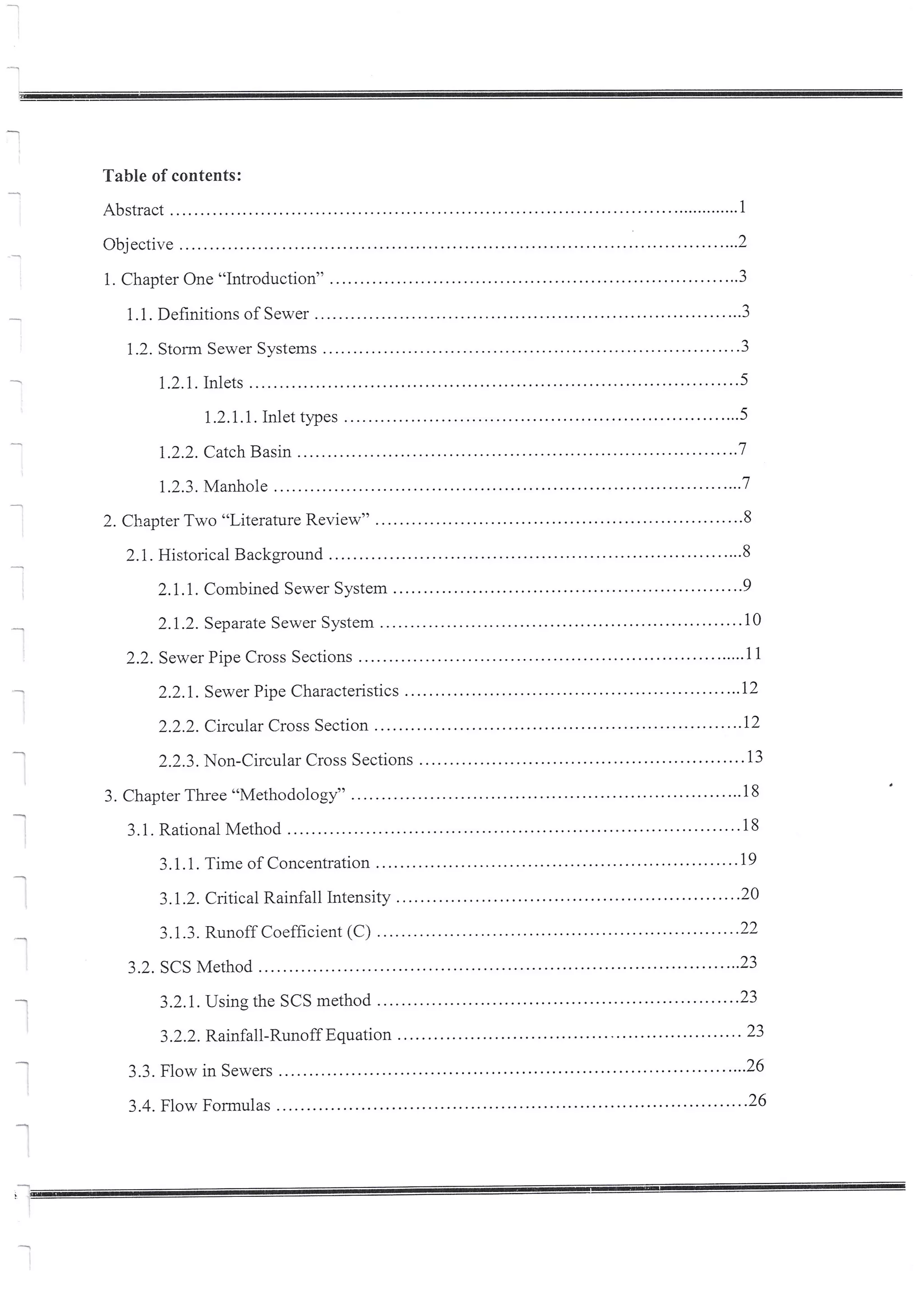 Design of Storm Sewer System