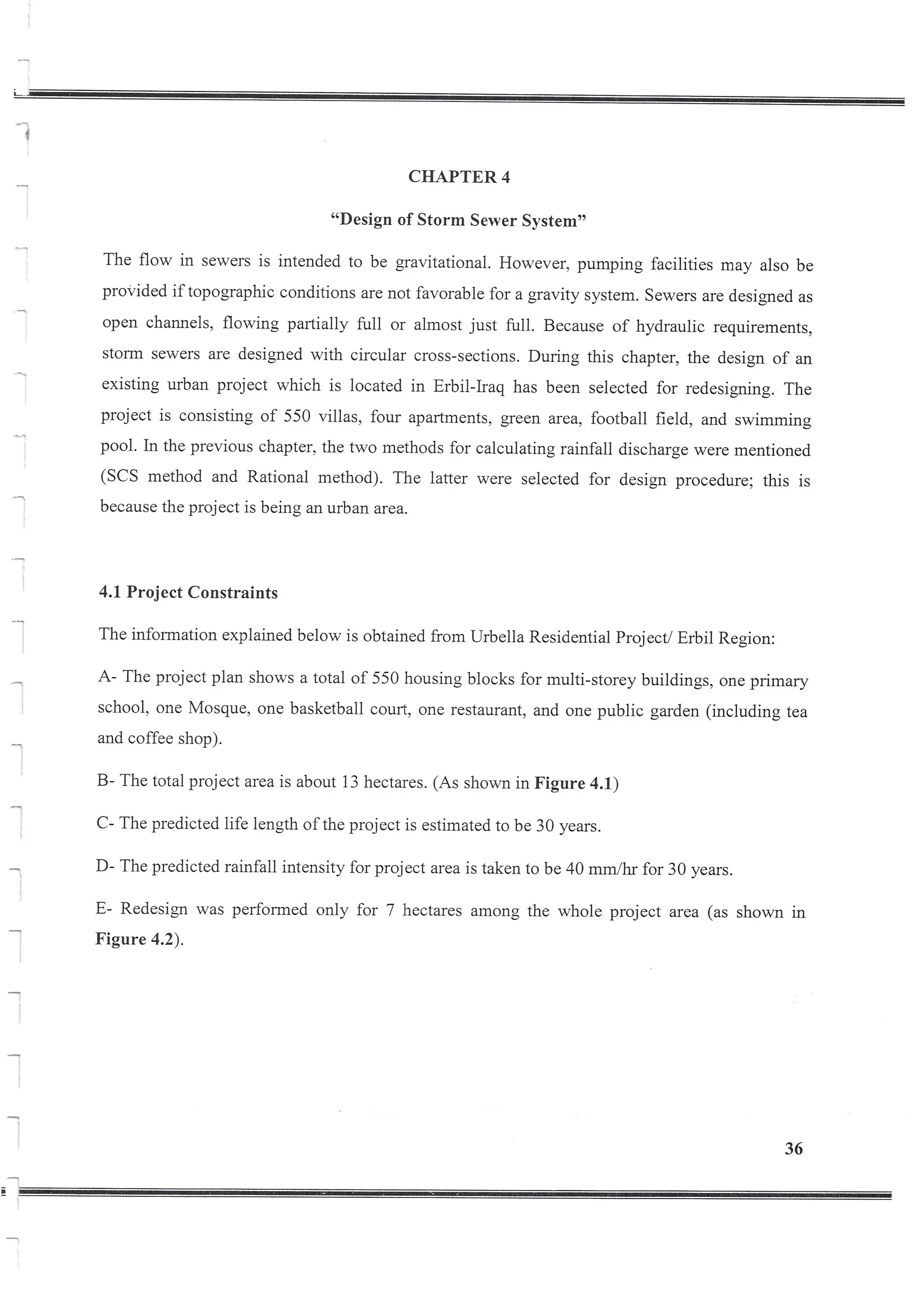 Design of Storm Sewer System