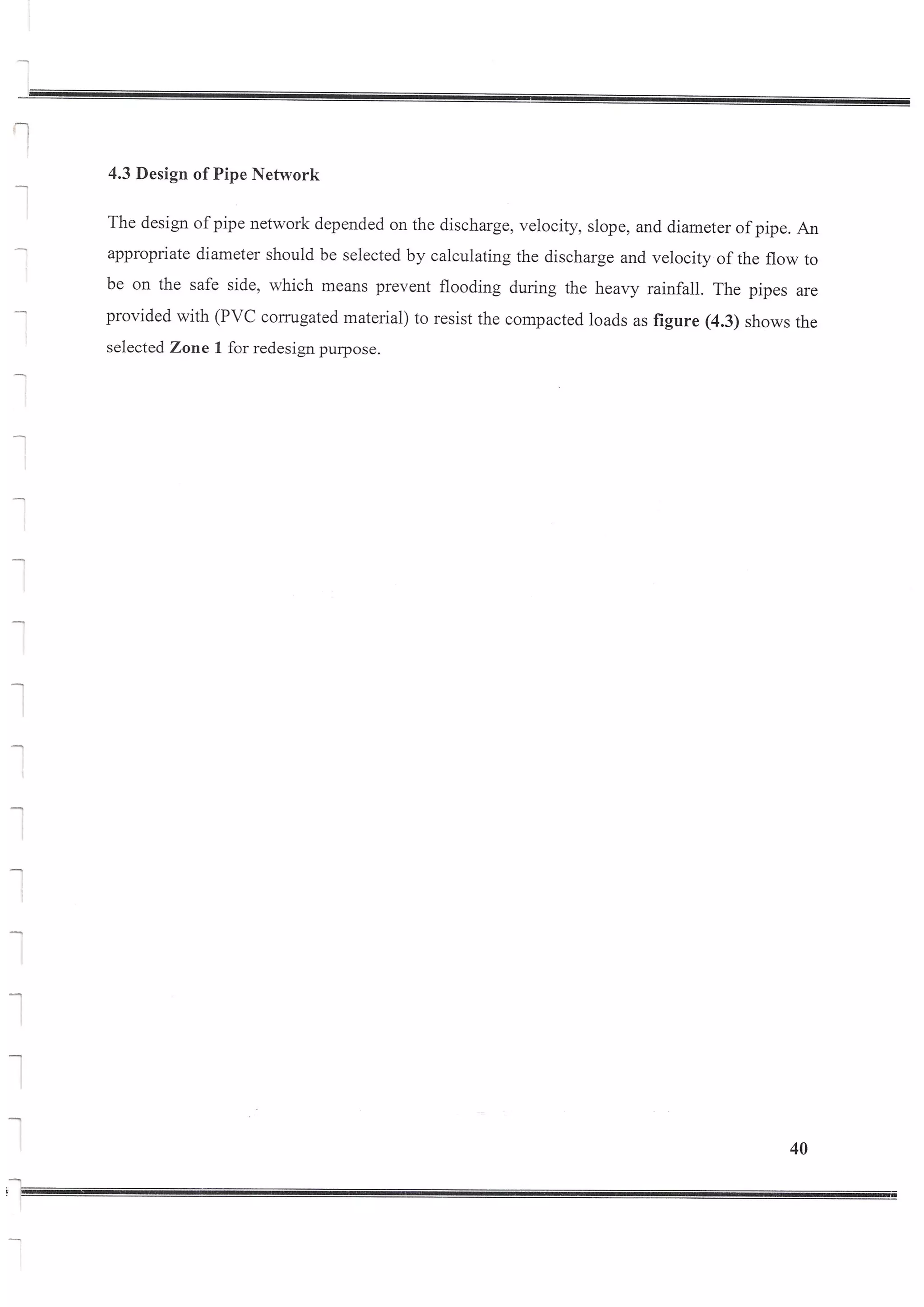 Design of Storm Sewer System