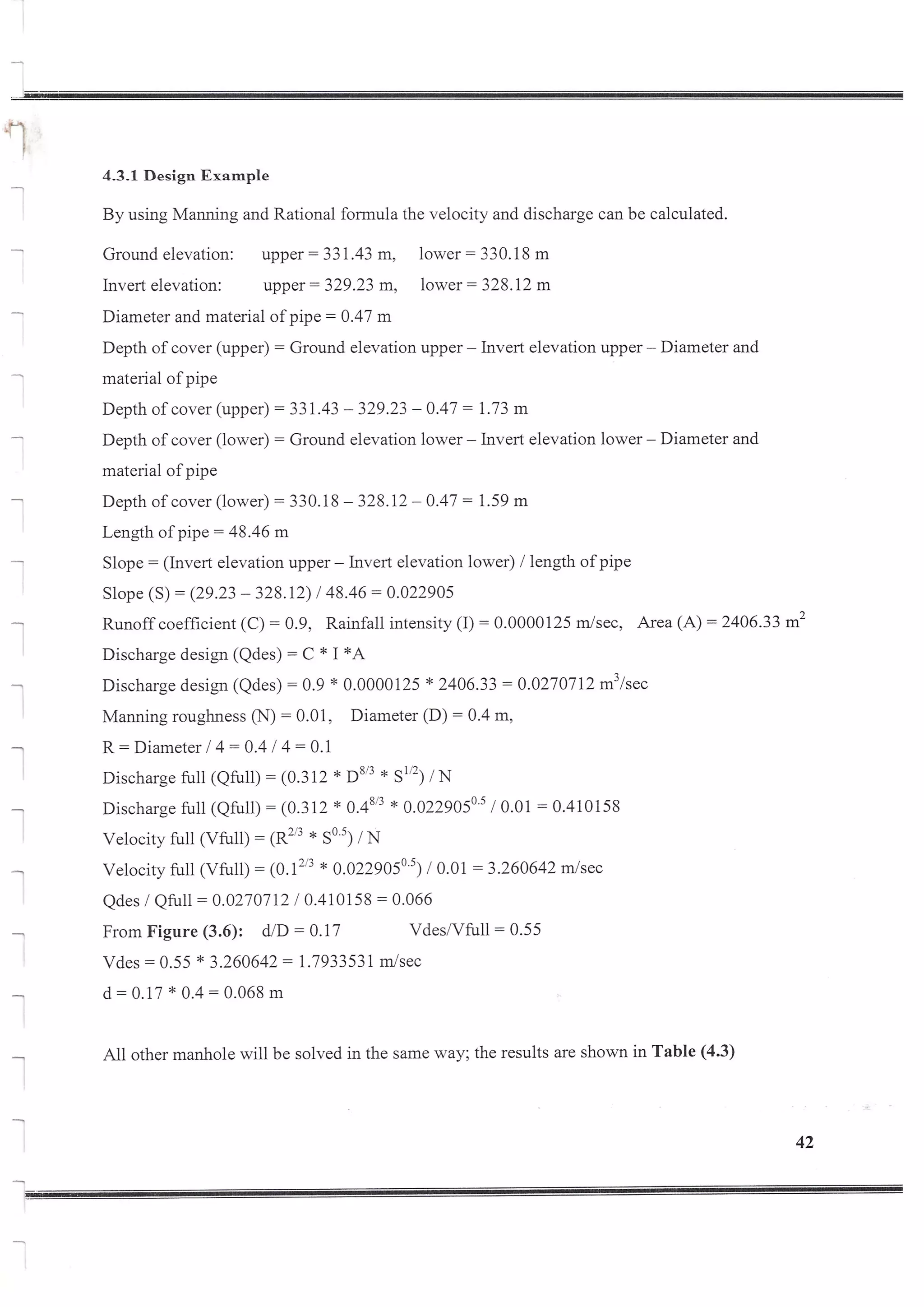 Design of Storm Sewer System