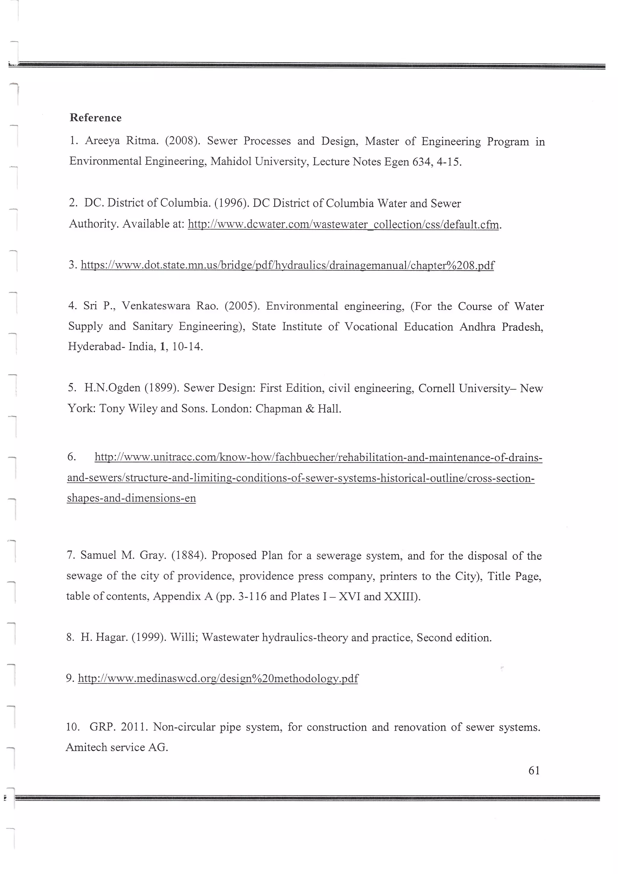 Design of Storm Sewer System