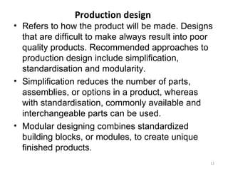 Design of the production system | PPT
