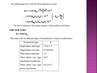 Basic Transform Designs Design of transformer | PPTX