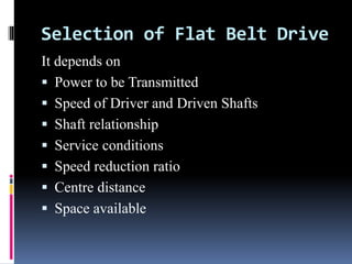 DESIGN OF TRANSMISSION SYSTEMS FOR FLEXIBLE ELEMENTS.ppt