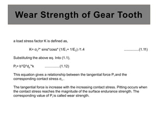 Tangential Load Factor Design of transmission systems unit 1 | PDF
