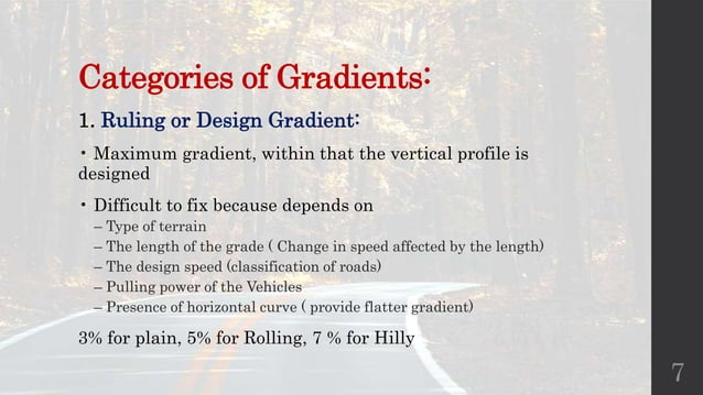 Design of vertical alignment | PPTX | Geology | Science