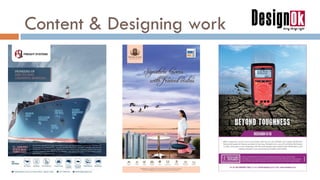Content & Designing work
 