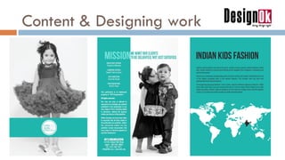 Content & Designing work
 