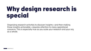 INNOVATION & IT
Organizing research activities to discover insights—and then making
those insights actionable—requires att...
