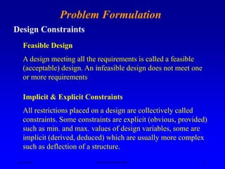 Sufficient Design Design Optimization.ppt