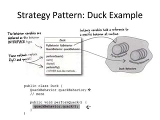 Strategy Pattern: Duck Example
 