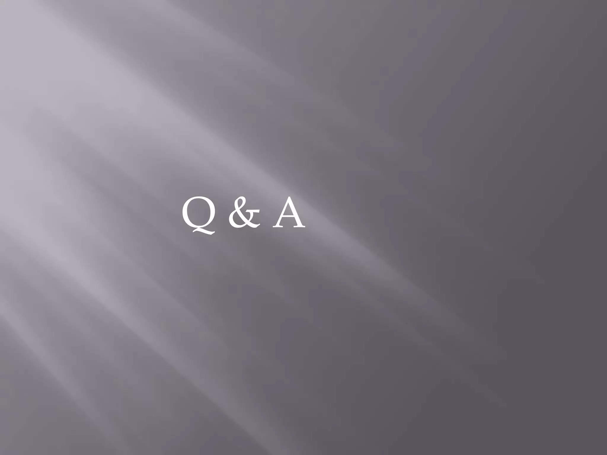 Q & A 