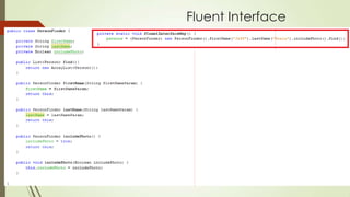 Design pattern fluent interface | PPTX