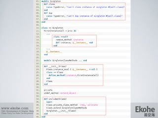 Design Pattern From Java To Ruby | PPT | Programming Languages | Computing
