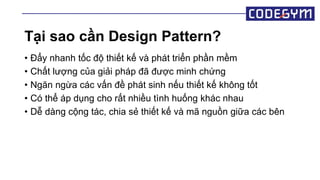 Design Pattern - Những công thức vàng trong thiết kế | PPTX