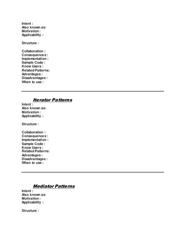 Iterator Design Pattern Advantages Iterator Design Pattern Advantages