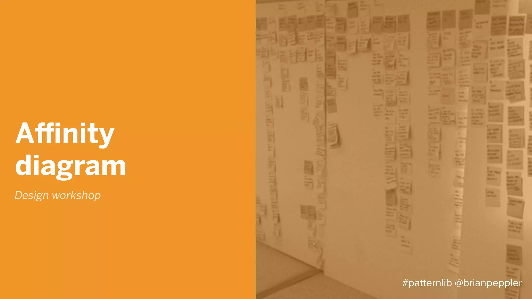 Design
critique
• What are the goals of the solution?
• What choices were made to support/achieve the goals?
• How effective are the choices that were made?
• What challenges and what missed opportunities may arise
due to the current state of the solution?
• How does the solution provide a positive or negative
experience related to the goal?
#patternlib @brianpeppler
 