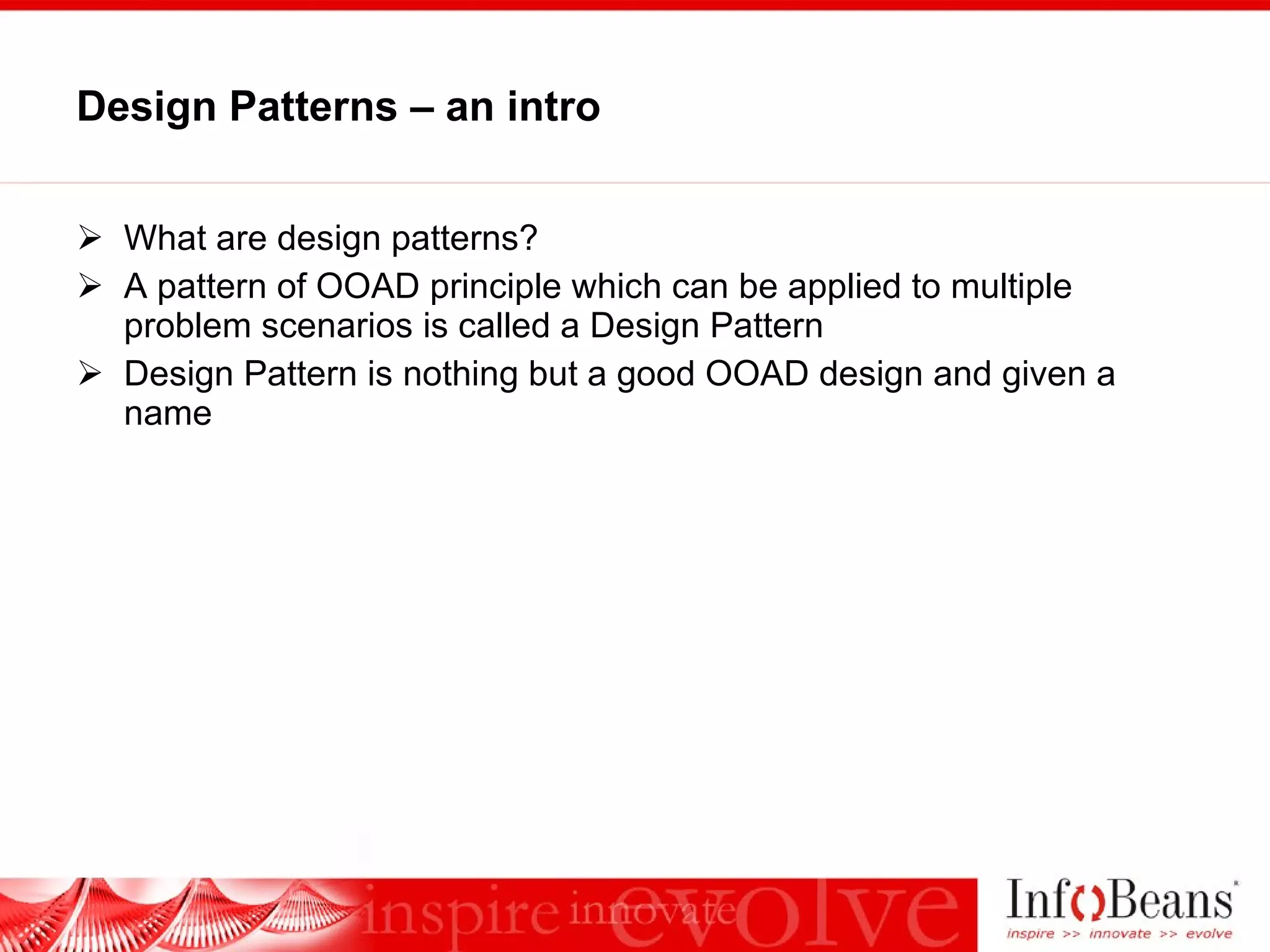 Introduction to Design Patterns | PPT