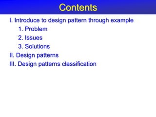 Welcome to Design patterns | PPTX | Programming Languages | Computing