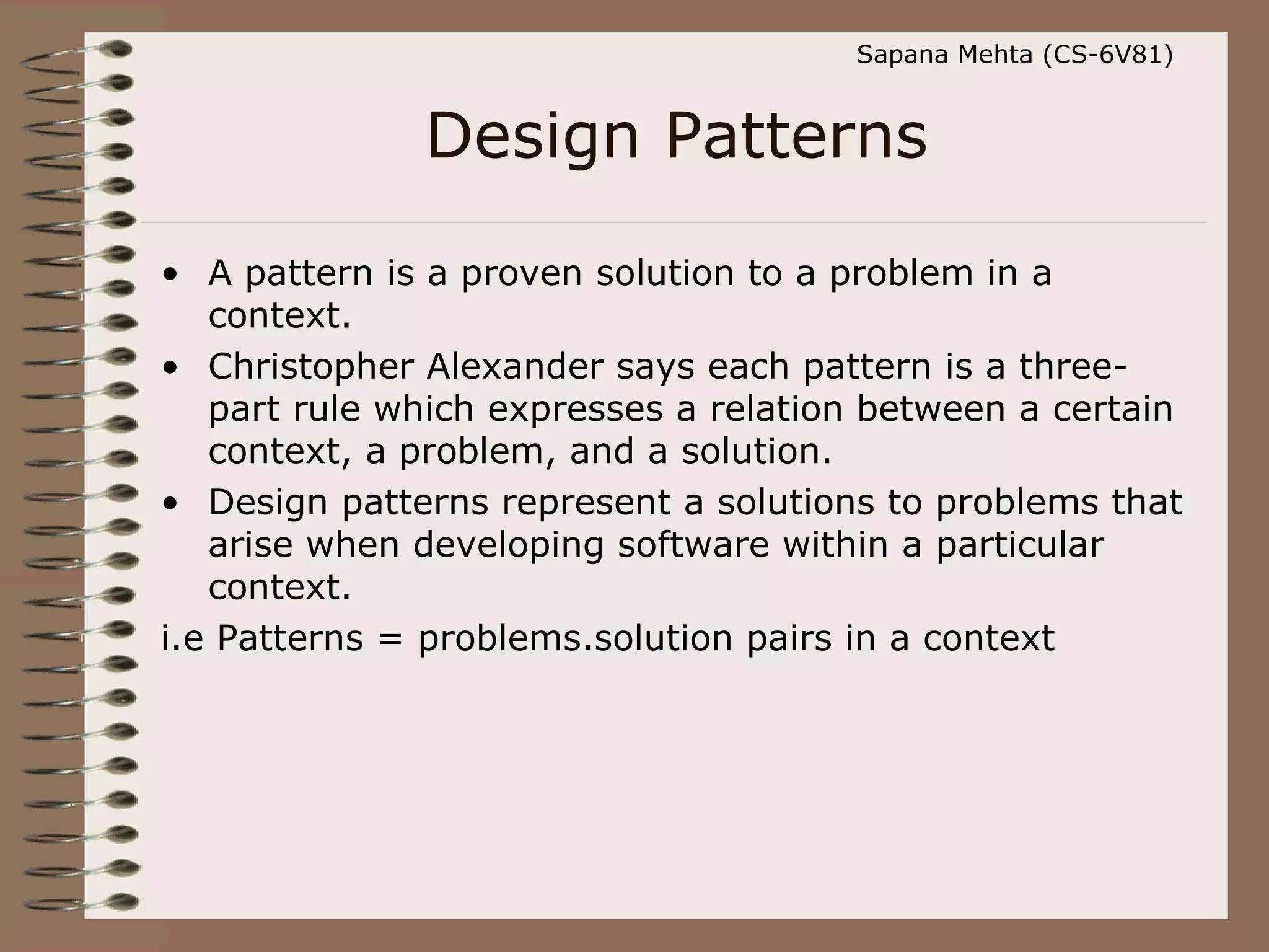 Design patterns | PPT
