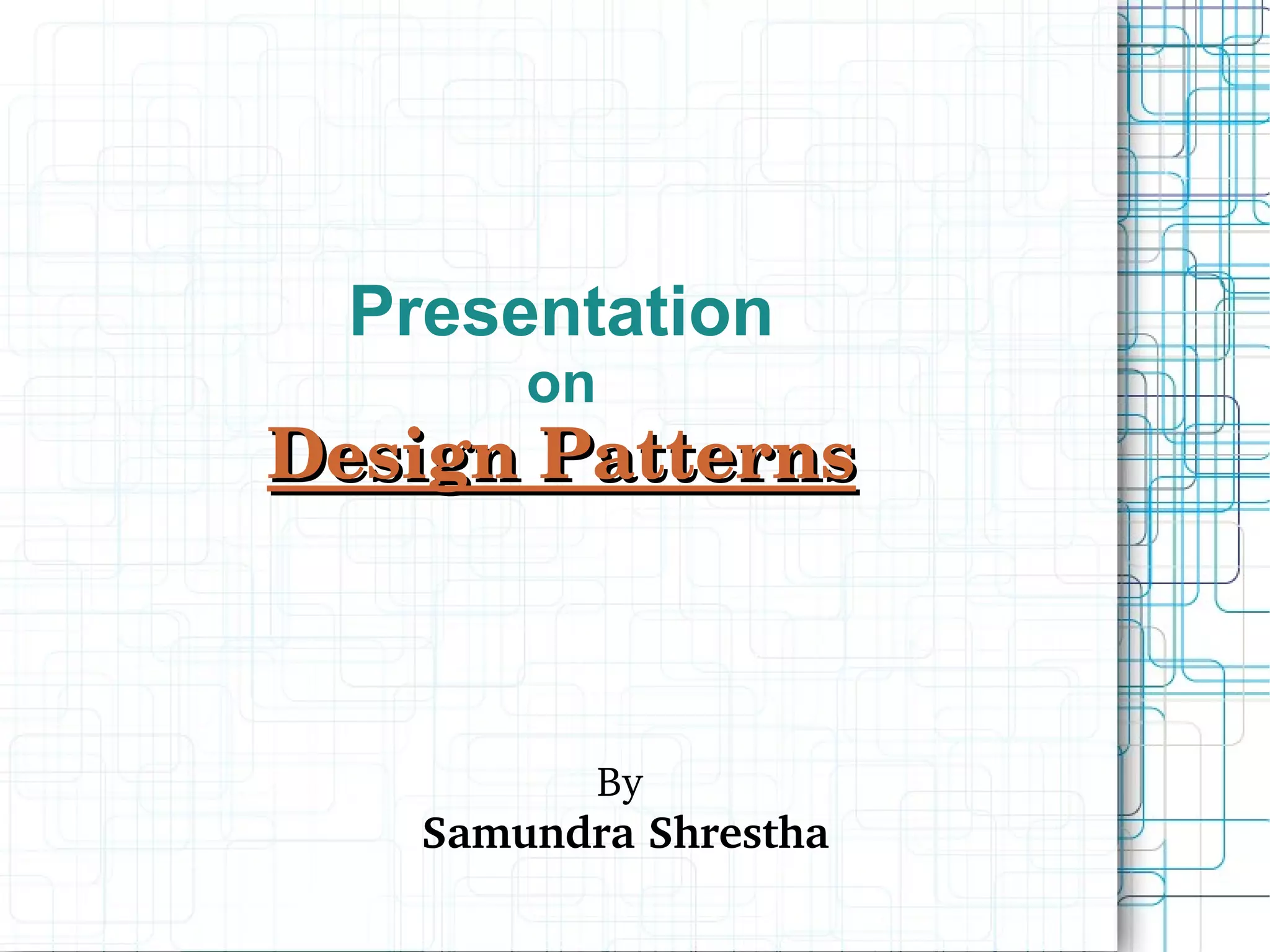 Design patterns | PPT