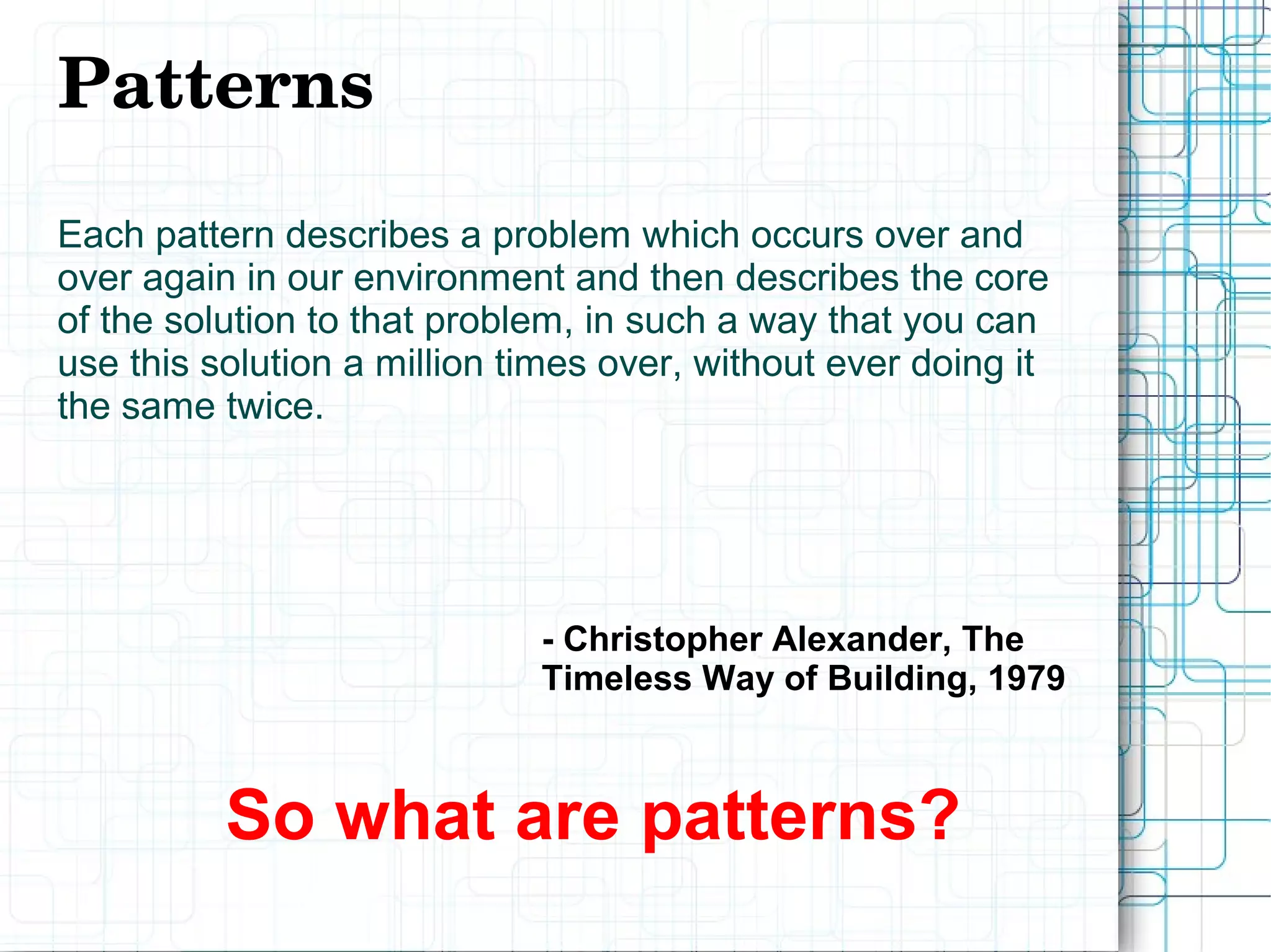 Design patterns | PPT