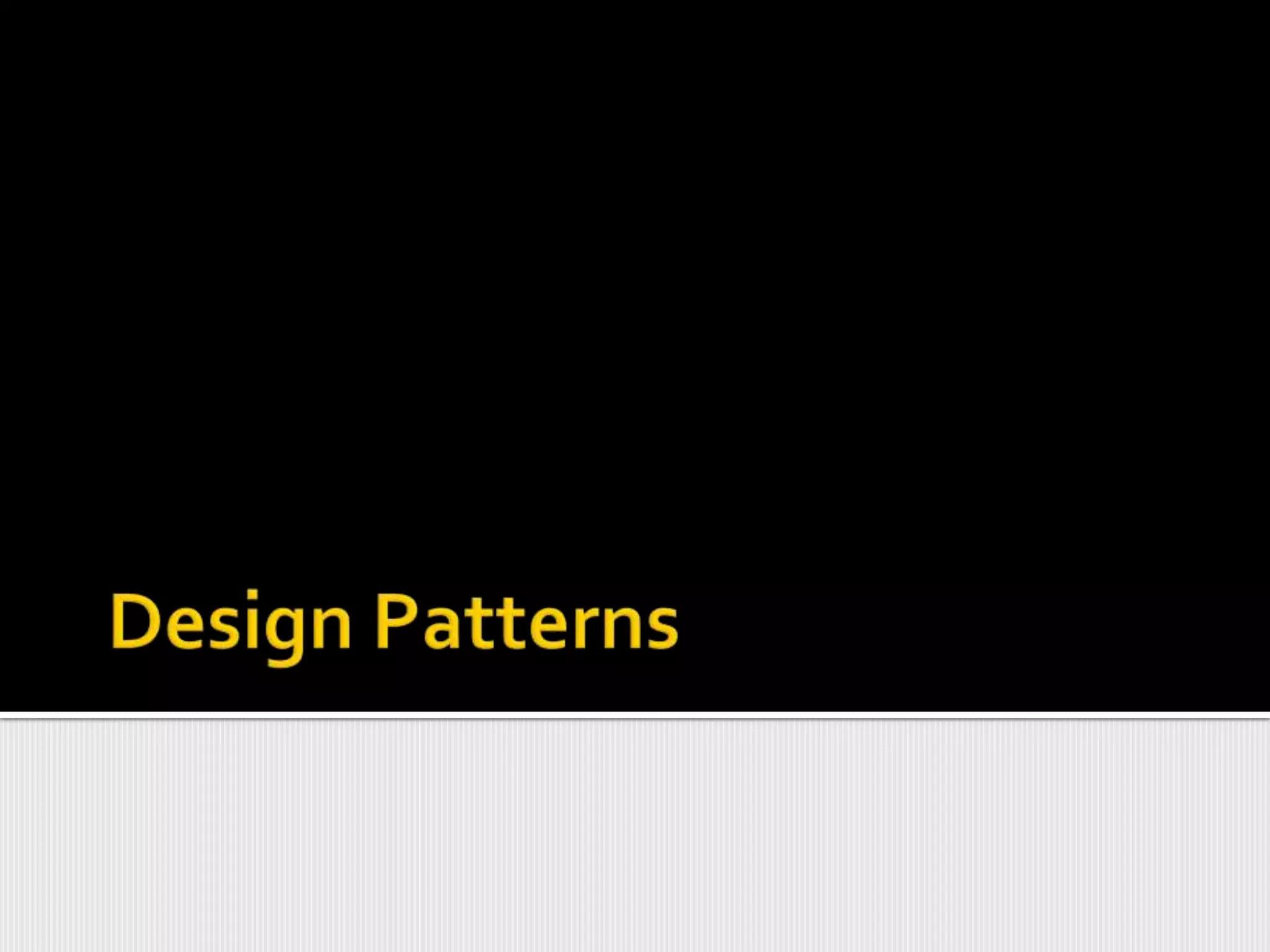 Design patterns | PPT