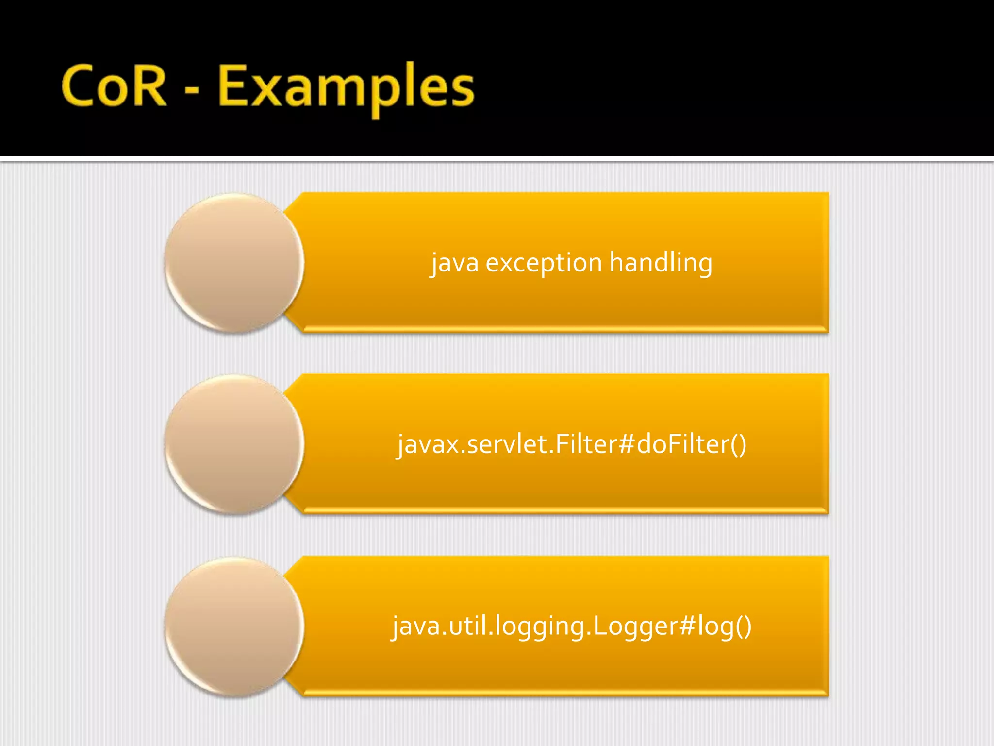 java exception handling




javax.servlet.Filter#doFilter()




java.util.logging.Logger#log()
 