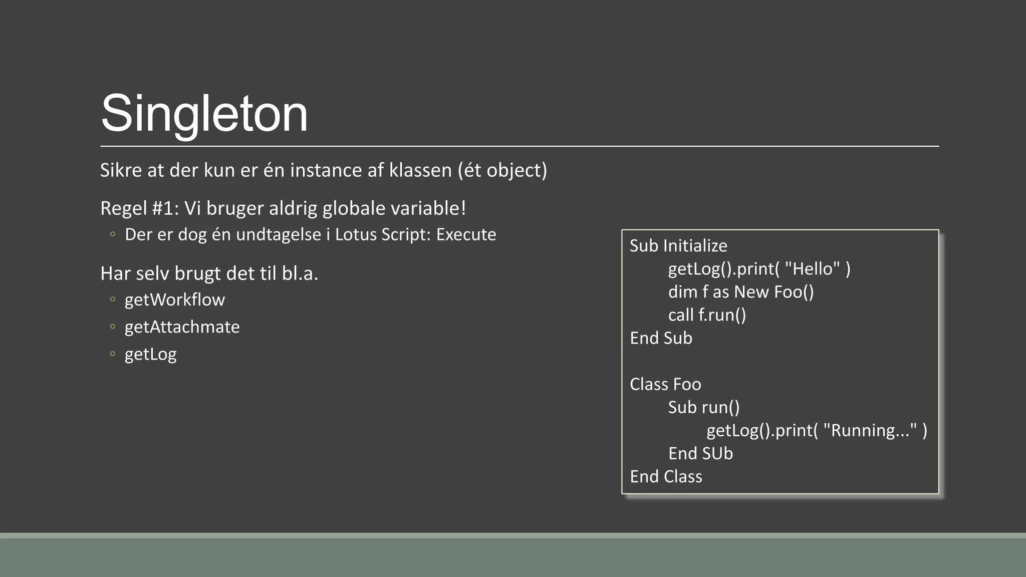 Design patterns: Singleton & Strategy | PPT