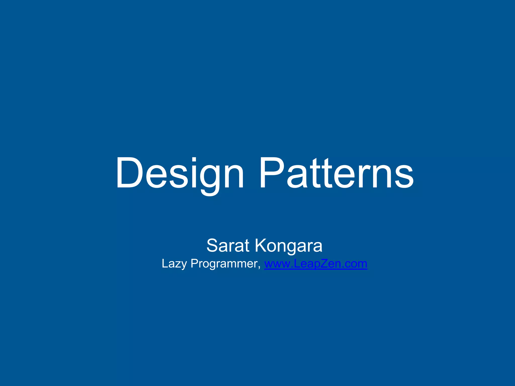 Design patterns | PPT