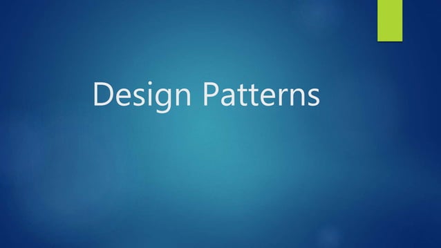 Design patterns | PPT
