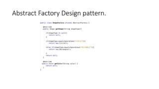 Abstract Factory Design pattern.
 
