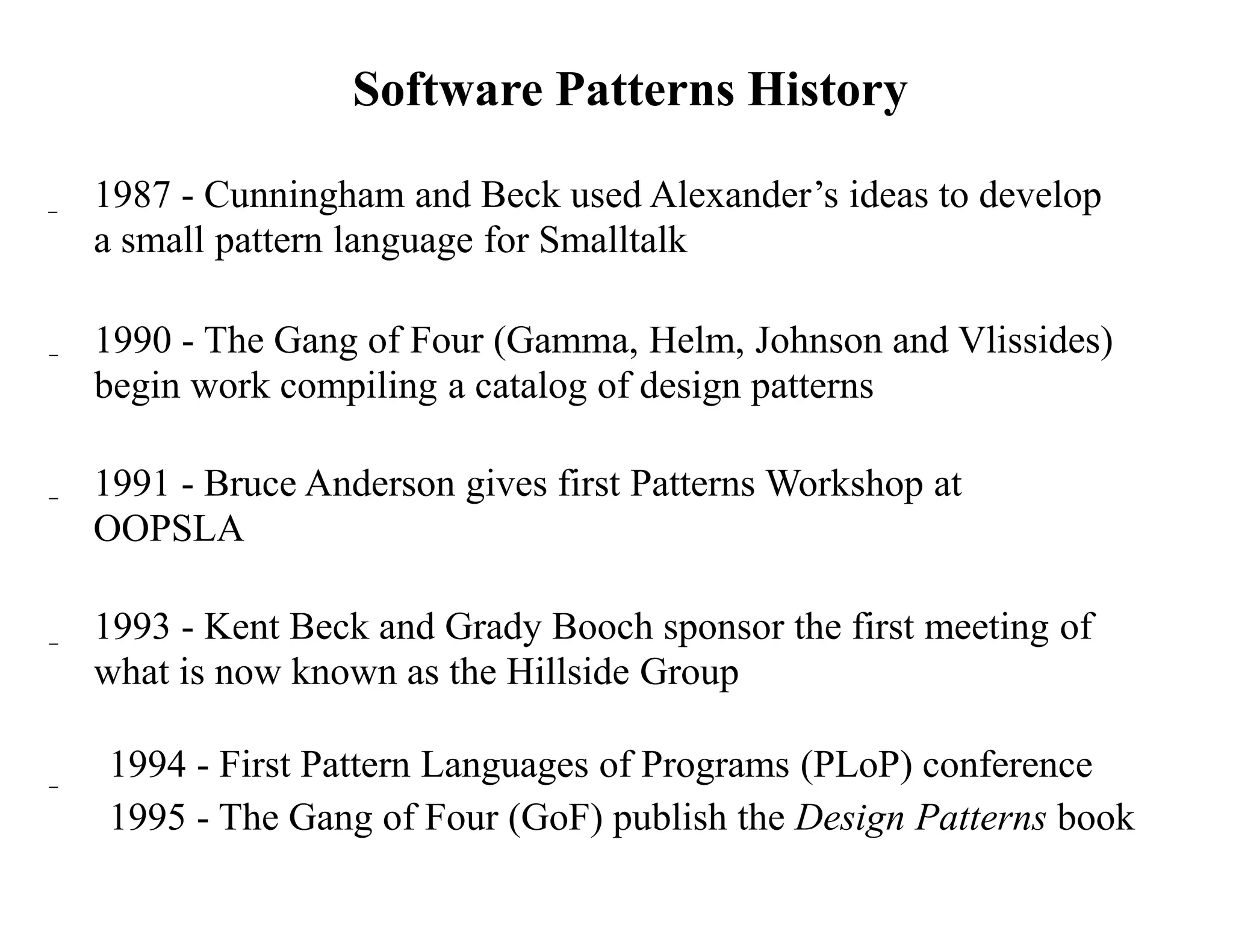 Design Patterns.ppt Programming Languages Computing