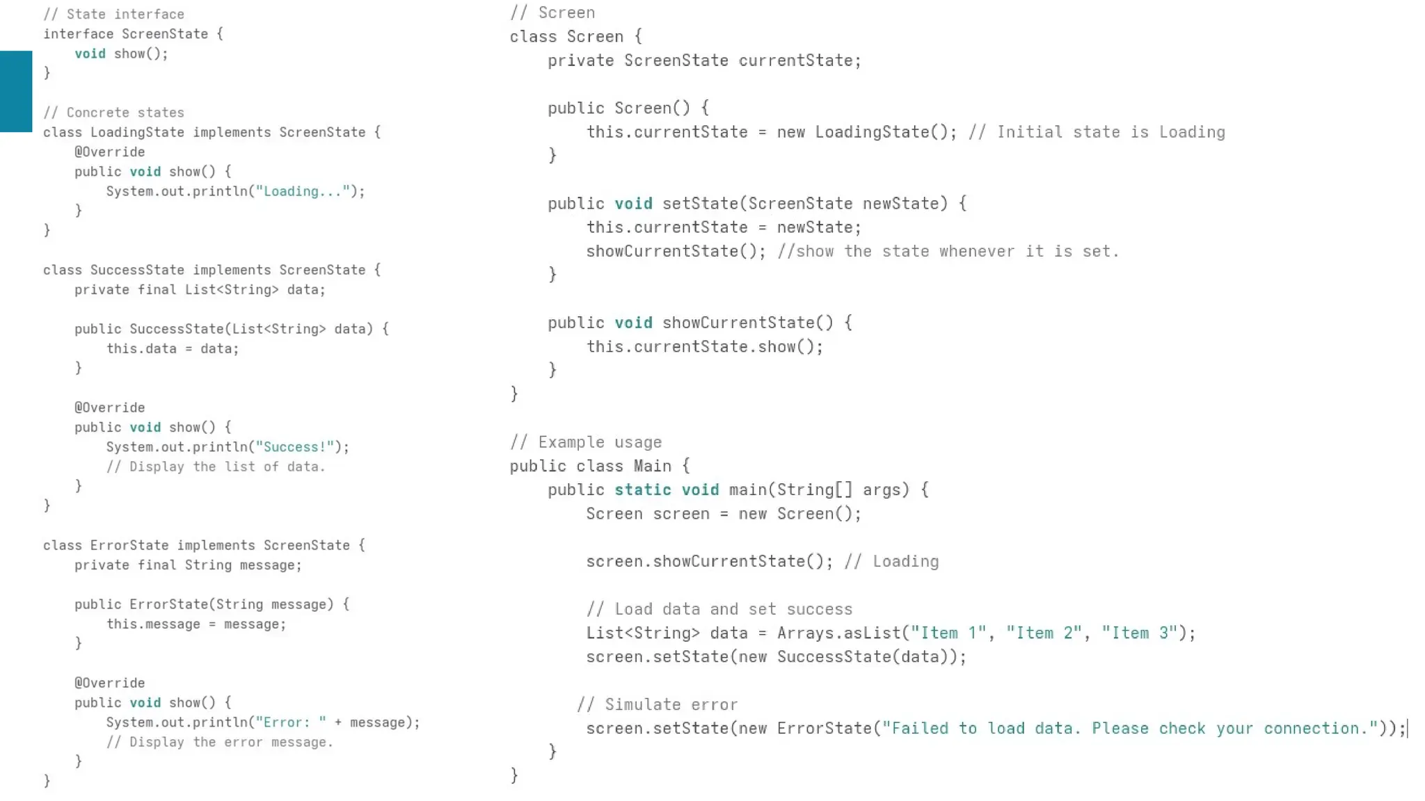 State Pattern
 