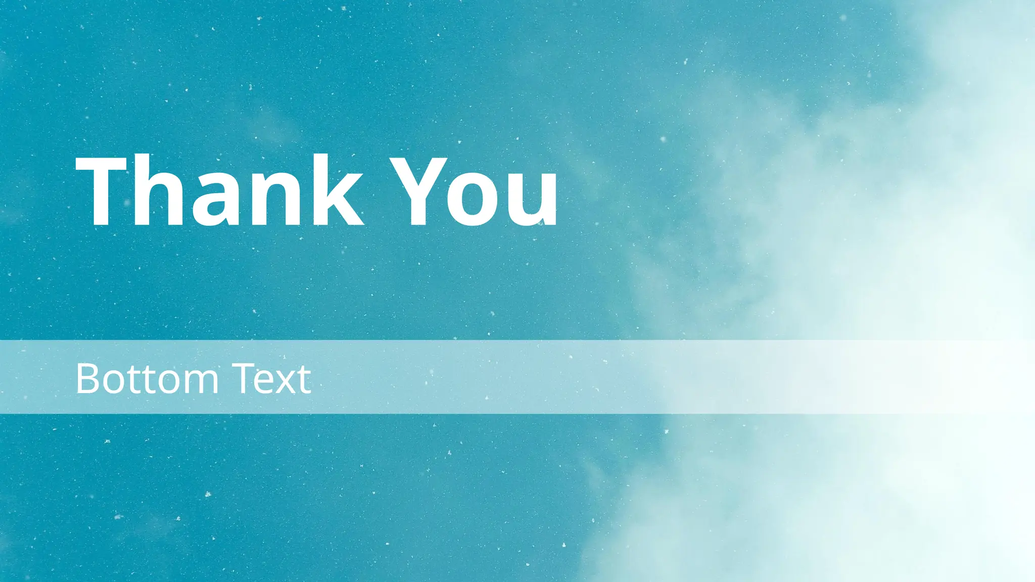 Thank You
Bottom Text
 