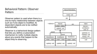 Design Patterns - software design and architecture | PPTX