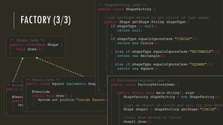 FACTORY (3/3)
14
CREATION
 